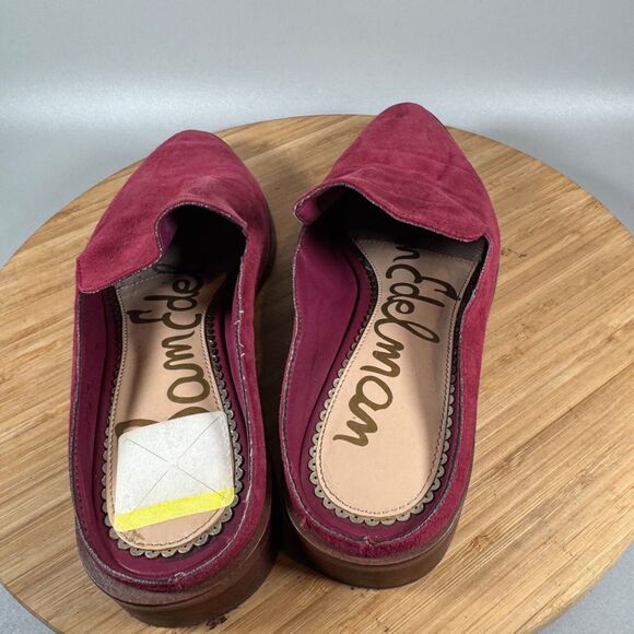 Sam Edelman‎ Lewellyn Red Suede Mule Women's Shoes Size 7.5 - Picture 4 of 6